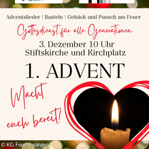 Kirche Kunterbunt am 1. Advent