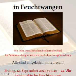 Bibellesenacht in der Johanniskirche