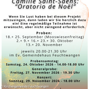Herzliche Einladung zum Mitsingen