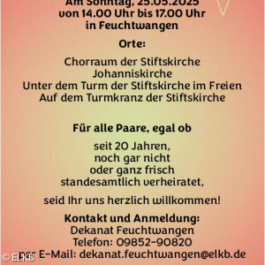 Einfach heiraten am 25.05.2025